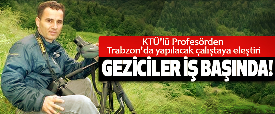 KTÜ'lü Profesörden Trabzon'da yapılacak çalıştaya eleştiri
