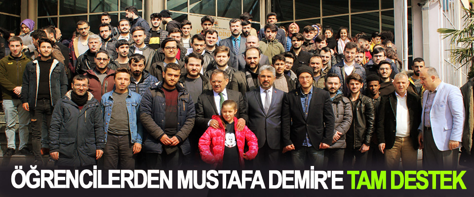 Öğrencilerden Mustafa Demir'e Tam Destek