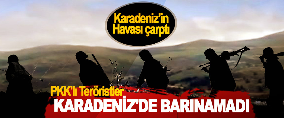 ​PKK'lı Teröristler Karadeniz'de Barınamadı