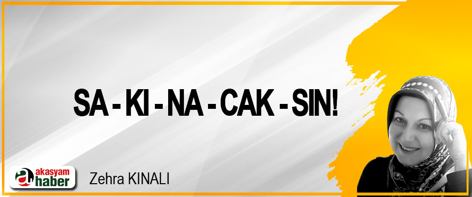 Sa-kı-na-cak-sın!