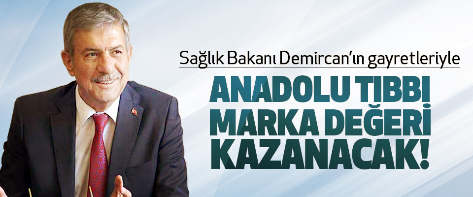 Sağlık Bakanı Demircan’ın gayretleriyle Anadolu tıbbı marka değeri kazanacak!