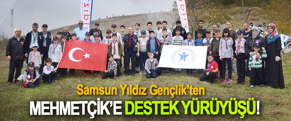 Samsun Yıldız Gençlik’ten Mehmetçik’e destek yürüyüşü!