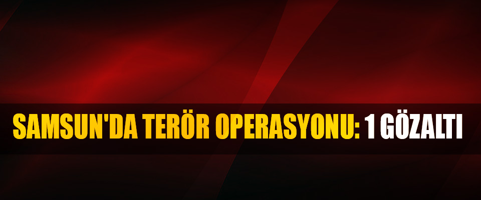 Samsun'da Terör Operasyonu: 1 Gözaltı