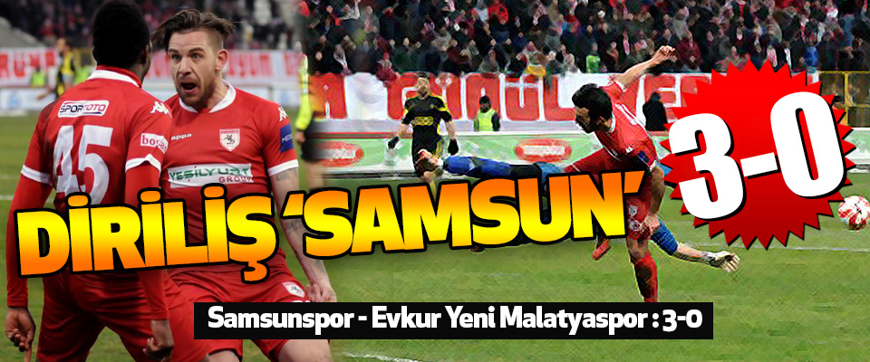 Samsunspor - Evkur Yeni Malatyaspor : 3-0