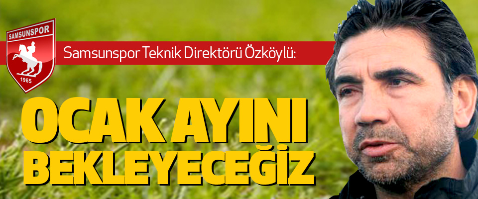 Samsunspor teknik direktörü Özköylü: Ocak Ayını Bekleyeceğiz