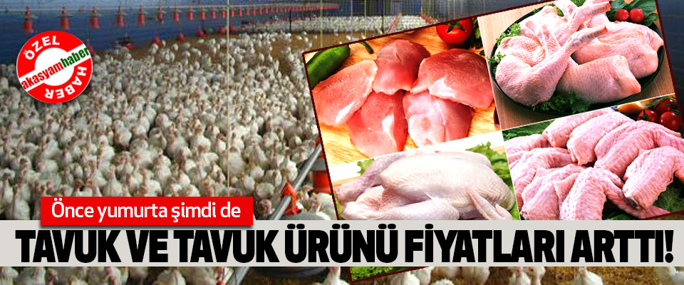 Tavuk ve tavuk ürünü fiyatları arttı!