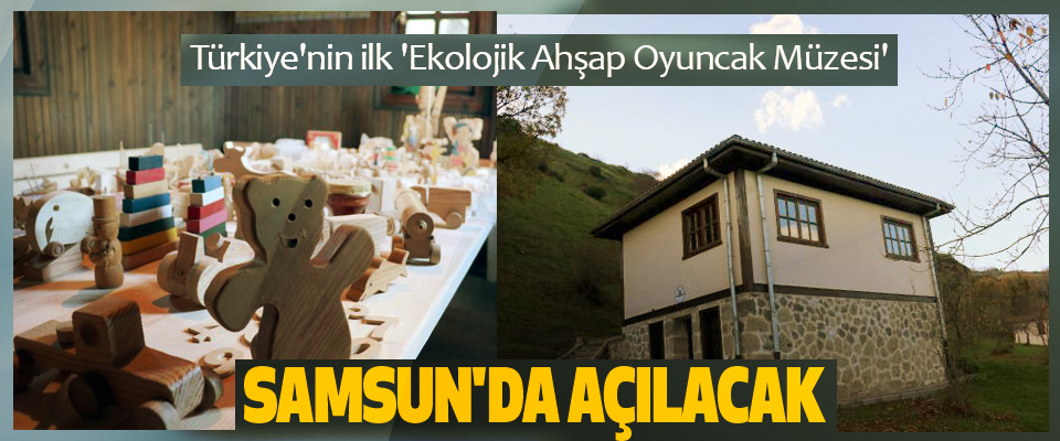 Türkiye'nin ilk 'Ekolojik Ahşap Oyuncak Müzesi' Samsun'da Açılacak