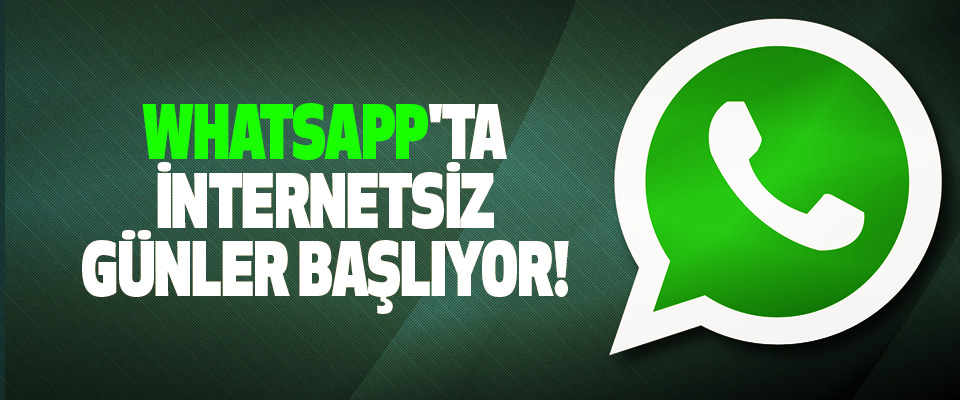 Whatsapp'ta internetsiz günler başlıyor!