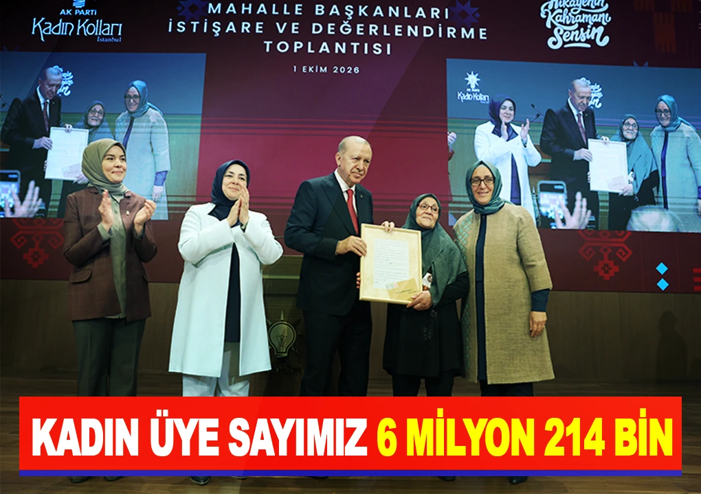 Kadın Üye Sayımız 6 Milyon 214 Bin