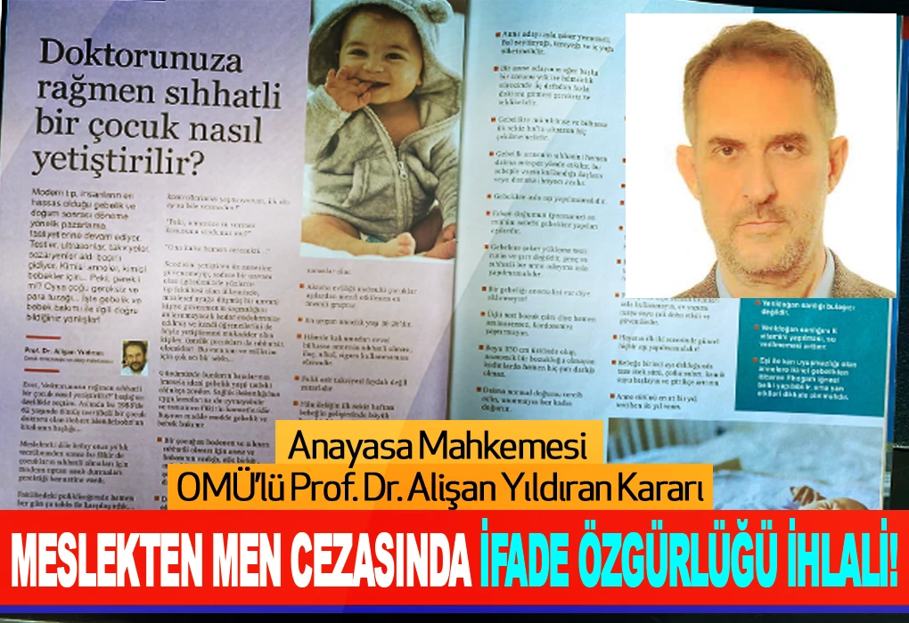 Meslekten Men Cezasında İfade Özgürlüğü İhlali!