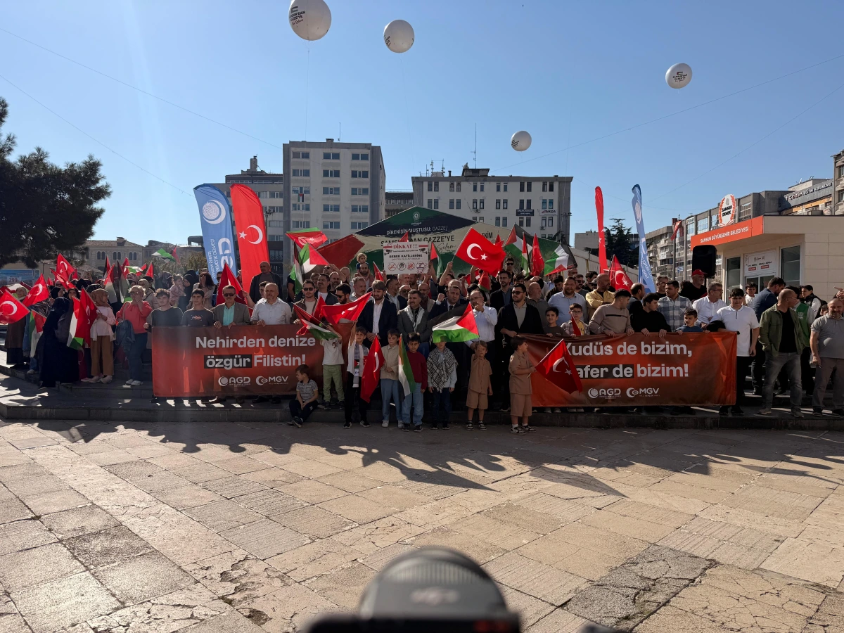 Samsun'dan Gazze için sert manifesto!