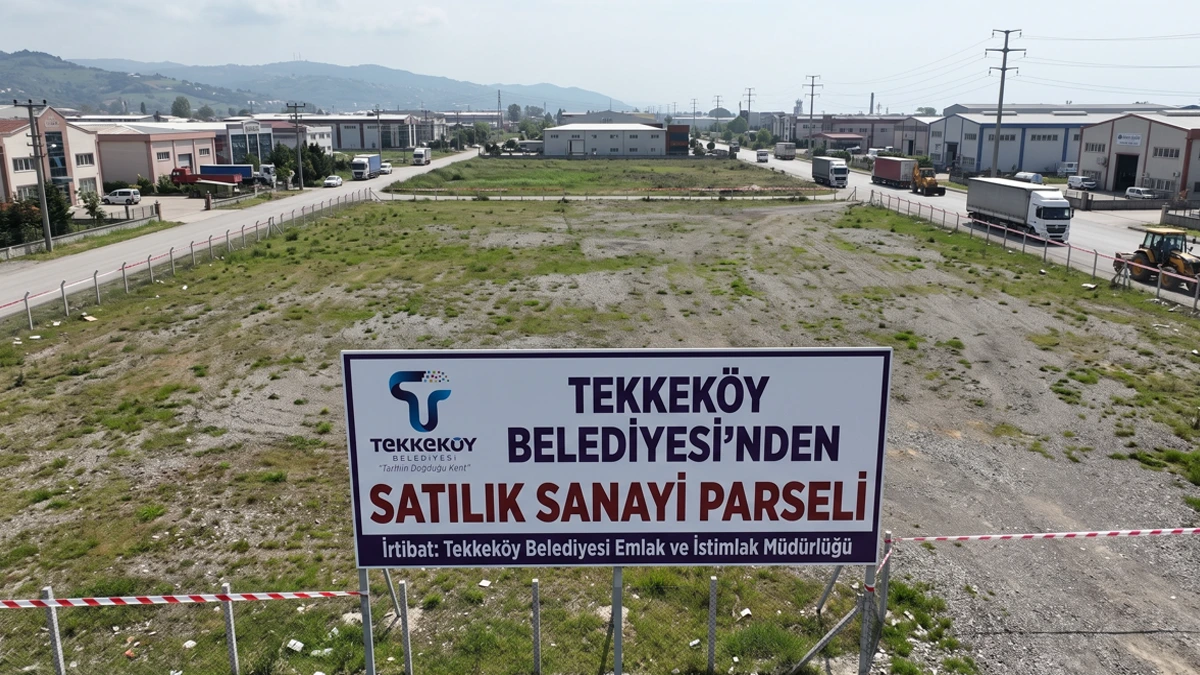 Tekkeköy Belediyesi sanayi parseli satacak!