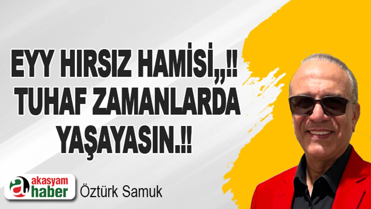 Eyy hırsız hamisi,,!! Tuhaf zamanlarda yaşayasın.!!
