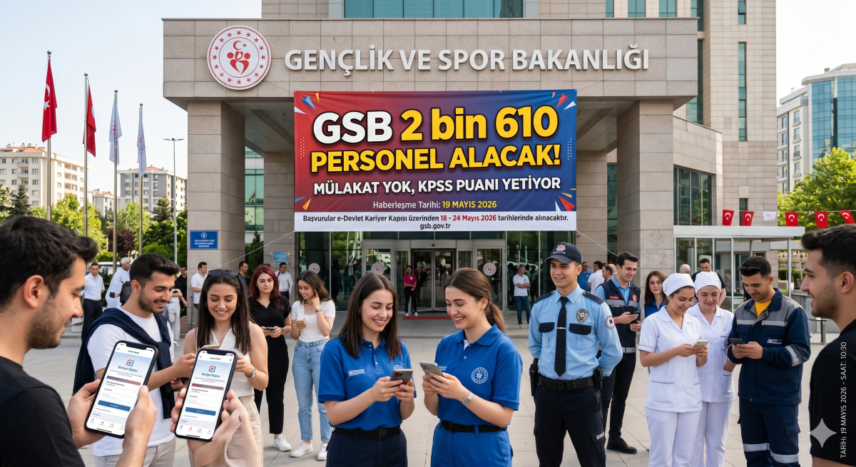 Gençlik Spor Bakanlığı 2 bin 610 personel alacak