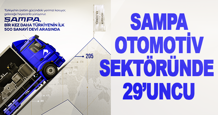 SAMPA Otomotiv sektöründe 29’uncu
