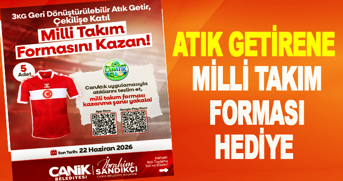 Atık Getirene Milli Takım Forması Hediye