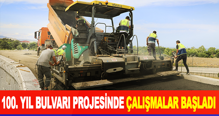 100. Yıl Bulvarı Projesinde Çalışmalar Başladı