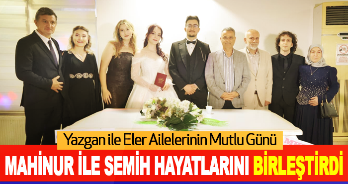 Mahinur İle Semih Hayatlarını Birleştirdi