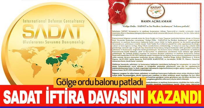 Sadat İftira Davasını Kazandı