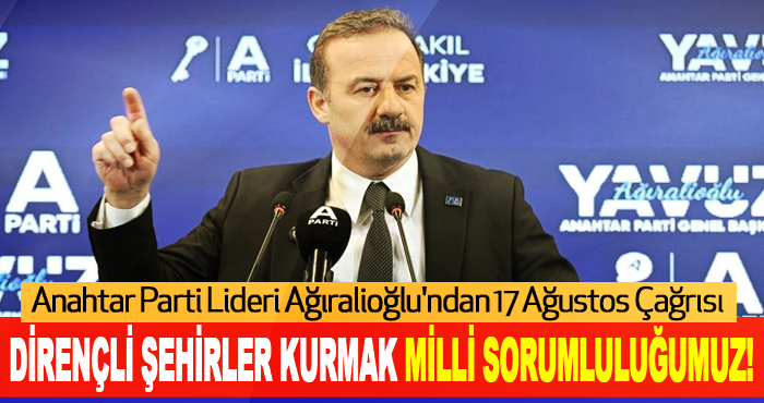 Dirençli Şehirler Kurmak Milli Sorumluluğumuz!