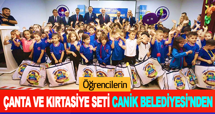 Öğrencilerin Çanta ve Kırtasiye Seti Canik Belediyesi'nden