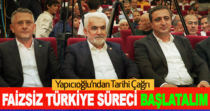 Faizsiz Türkiye Süreci Başlatalım
