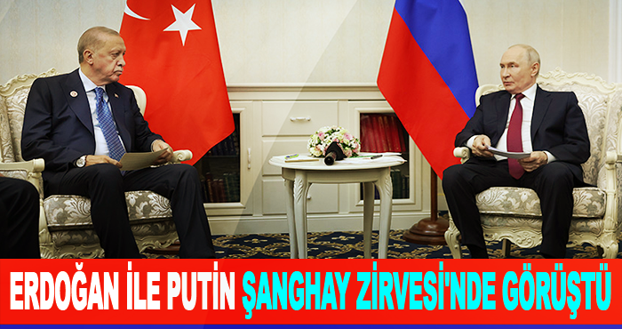 Erdoğan ile Putin Şanghay Zirvesi'nde Görüştü