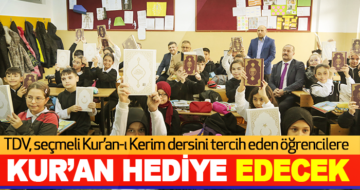 Kerim dersini tercih eden öğrencilere Kur’an hediye edecek