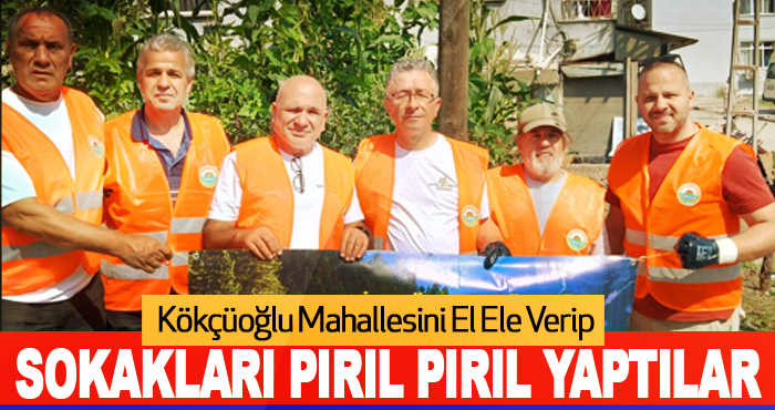Kökçüoğlu Mahallesini El Ele Verip Sokakları Pırıl Pırıl Yaptılar