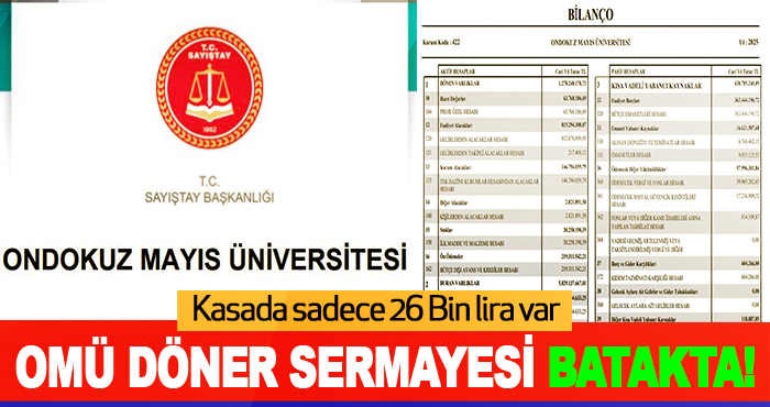 OMÜ Döner Sermayesi Batakta!