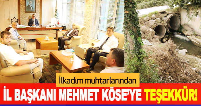 İlkadım muhtarlarından İl Başkanı Mehmet Köse’ye Teşekkür!