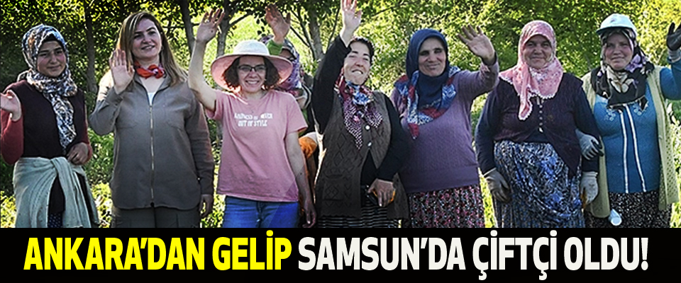 Ankara’dan Samsun’a gelip Samsun’da çiftçi oldu!